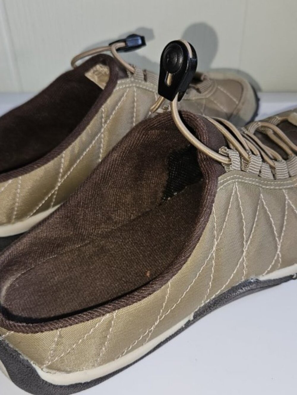 Tan Slip On Casual Shoe Clogs Ladies Size 8 - Picture 6 of 7